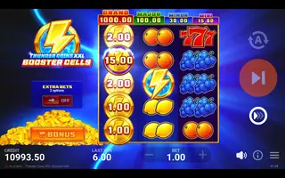 Thunder Coins XXL: Booster Cells – Winning spin