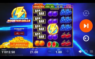 Thunder Coins XXL: Booster Cells – Winning spin