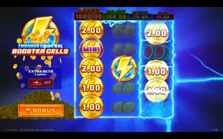 Thunder Coins XXL: Booster Cells – Feature in play