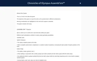 Chronicles of Olympus Assembl’em – Game rules