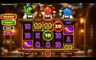 Piggyfest Bonanza – Feature in play