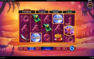 Fire Blaze: Jinns Moon – Feature in play
