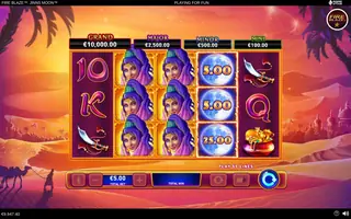 Fire Blaze: Jinns Moon – Feature in play