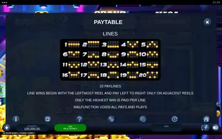 333 Boom Banks 2 POWER COMBO – Paytable