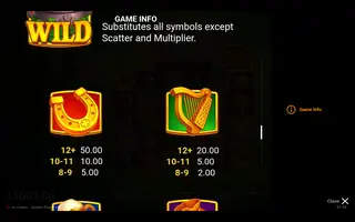 Golden Penny x1000: Super Wheel – Paytable
