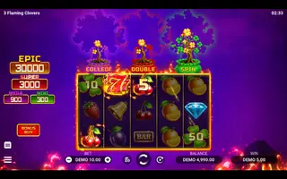 3 Flaming Clovers – Winning spin