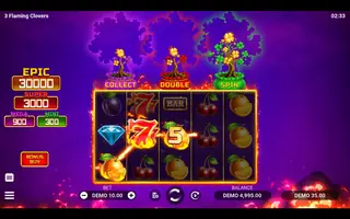 3 Flaming Clovers – Winning spin