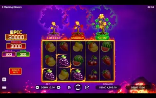 3 Flaming Clovers – Winning spin