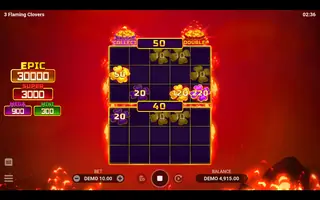 3 Flaming Clovers – Bonus round