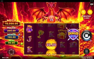 Amazing Cash Dragonfire – Winning spin