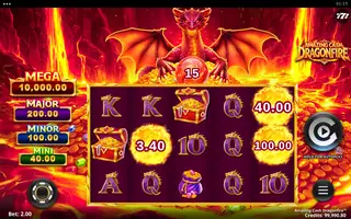 Amazing Cash Dragonfire – Winning spin