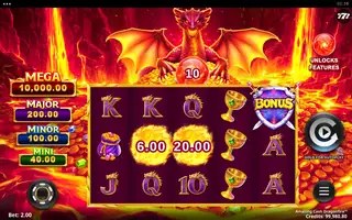 Amazing Cash Dragonfire – Winning spin