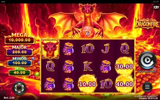 Amazing Cash Dragonfire – Winning spin