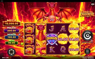 Amazing Cash Dragonfire – Paytable