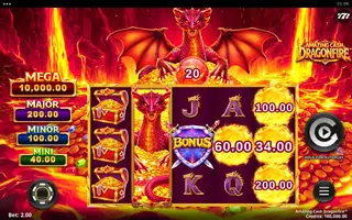 Amazing Cash Dragonfire – Paytable