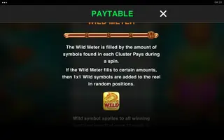 Mahjong Wilds Link&Merge – Paytable