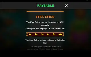 Mahjong Wilds Link&Merge – Paytable