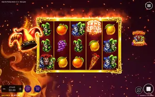 Super Hot Flaming Jesters – Feature in play