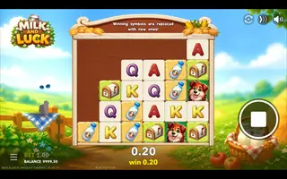 Milk and Luck – Feature in play
