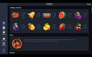 Fruit Fusion: Three Pots – Paytable