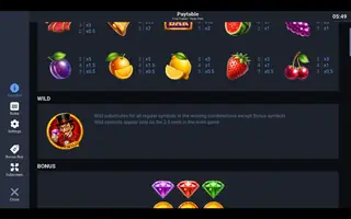 Fruit Fusion: Three Pots – Paytable