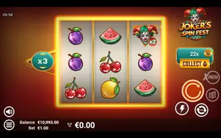 Joker’s Spin Fest – Feature in play