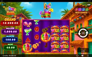 Piñata Rush Express – Feature in play