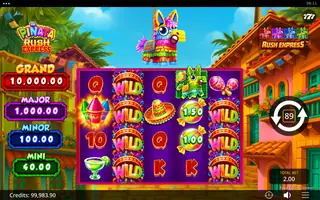 Piñata Rush Express – Feature in play