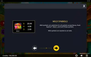 Piñata Rush Express – Paytable