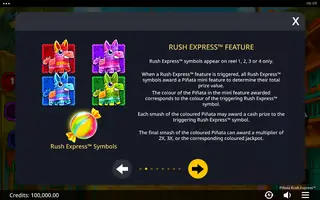 Piñata Rush Express – Game rules