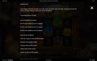 Triple Nugget Trail – Game rules