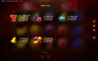 Double Wild Heart Halloween – Paytable