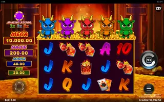 Amazing Legends Lucky Devils Pyromania – Feature in play