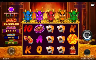 Amazing Legends Lucky Devils Pyromania – Feature in play