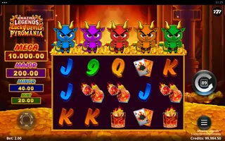 Amazing Legends Lucky Devils Pyromania – Feature in play