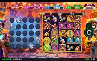 Skulls and Souls Bonanza Coin Grid – Base game
