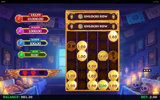 Skulls and Souls Bonanza Coin Grid – Bonus round