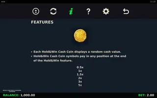 Skulls and Souls Bonanza Coin Grid – Paytable