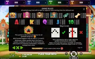 The Dog House Megaways – Oranje Jackpot – Paytable