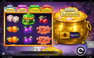 Hot Hats Hold and Win – Feature in play