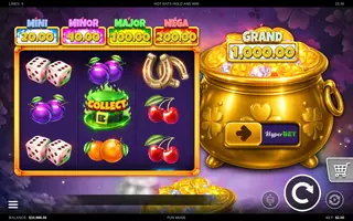 Hot Hats Hold and Win – Feature in play