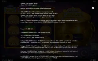 Hot Hats Hold and Win – Game rules