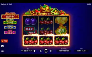 Caliente de Chili – Winning spin