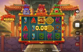 3 Fortune Pouches: Triple Wins – Winning spin