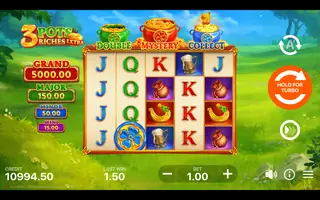 3 Pots Riches Extra: Hold & Win – Feature in play