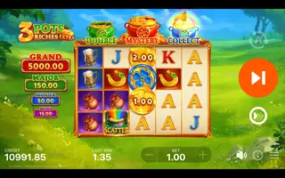 3 Pots Riches Extra: Hold & Win – Feature in play