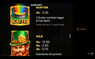 3 Pots Riches Extra: Hold & Win – Paytable