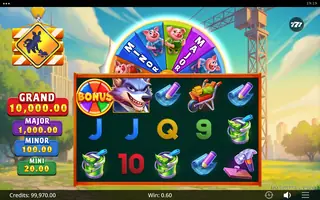 Area Build’R 3 Lucky Pigs – Winning spin
