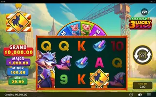Area Build’R 3 Lucky Pigs – Feature in play