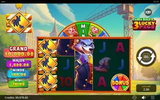 Area Build’R 3 Lucky Pigs – Feature in play